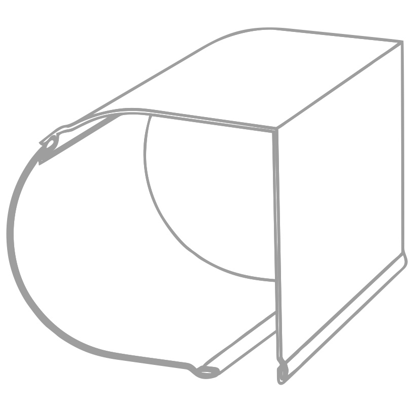 Halbrunder Vorbaurollladen
